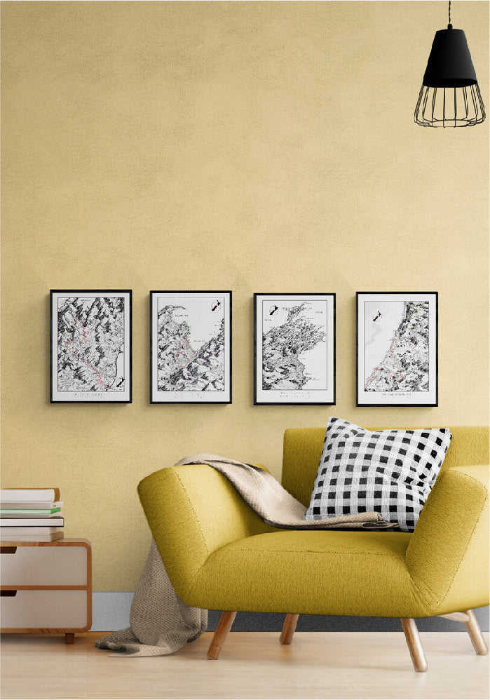 Nelson Tasman New Zealand in the South Island map artwork makes for great home decor