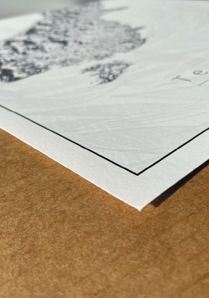 Maps printed on high grade fine art paper