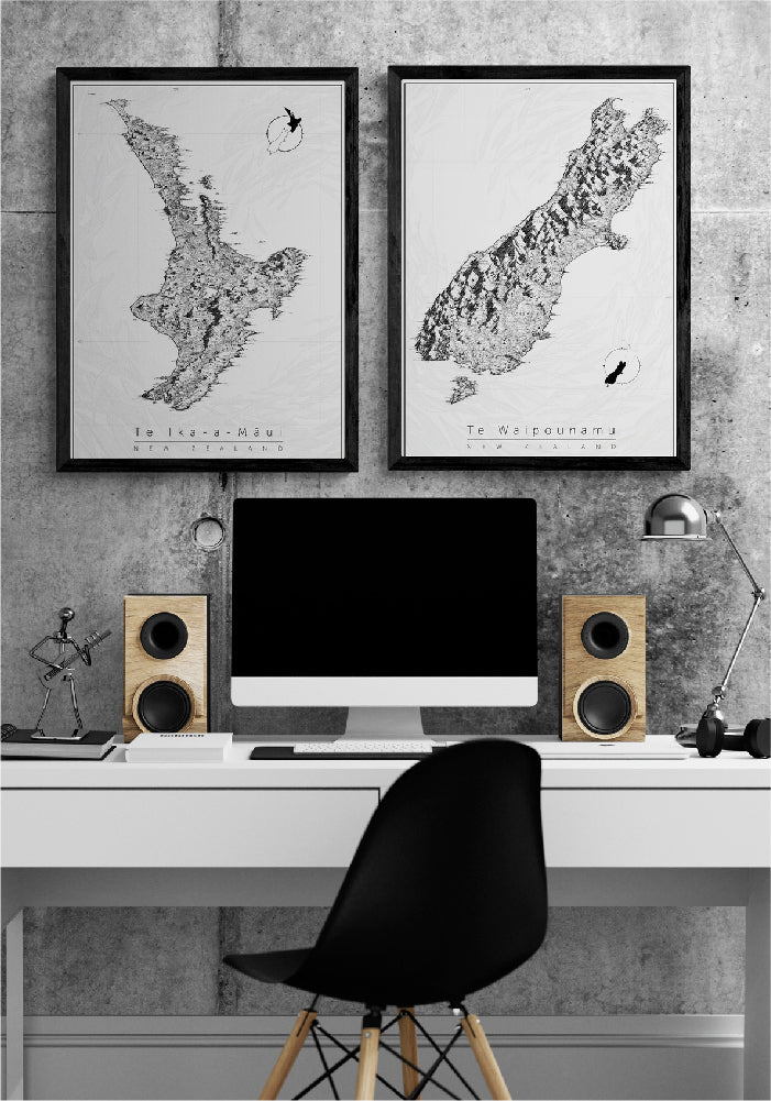 New Zealand map art is a great choice for any interior design or home décor. 