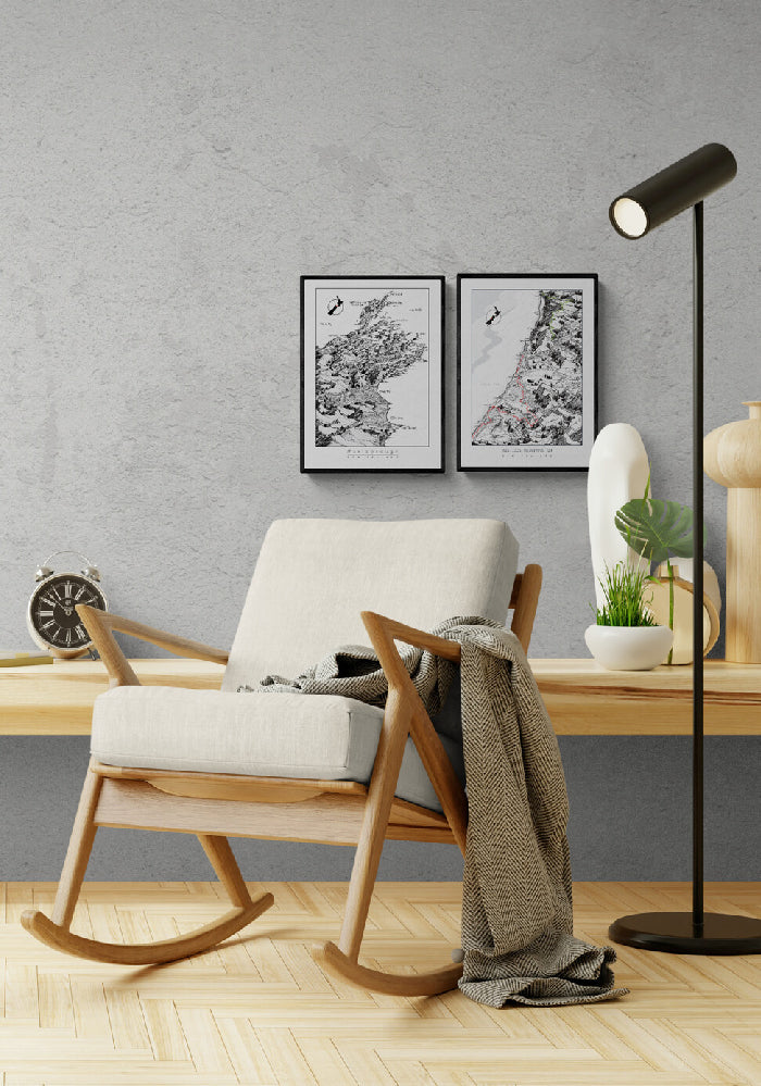West Coast Wilderness Trail in the South Island of New Zealand map artwork makes for great home décor